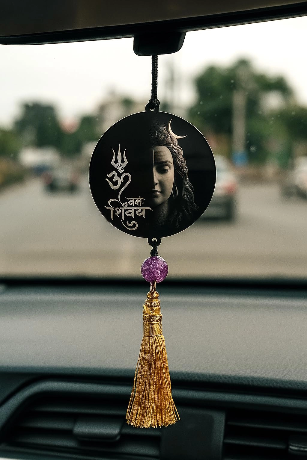 F Studio Kota Rajasthan pin 324005 fstudiob2@gmail.com mob.- 9829352810 Lord Acrylic Car Hanging Ornament - Double Sided 7.5 x 7.5 cm