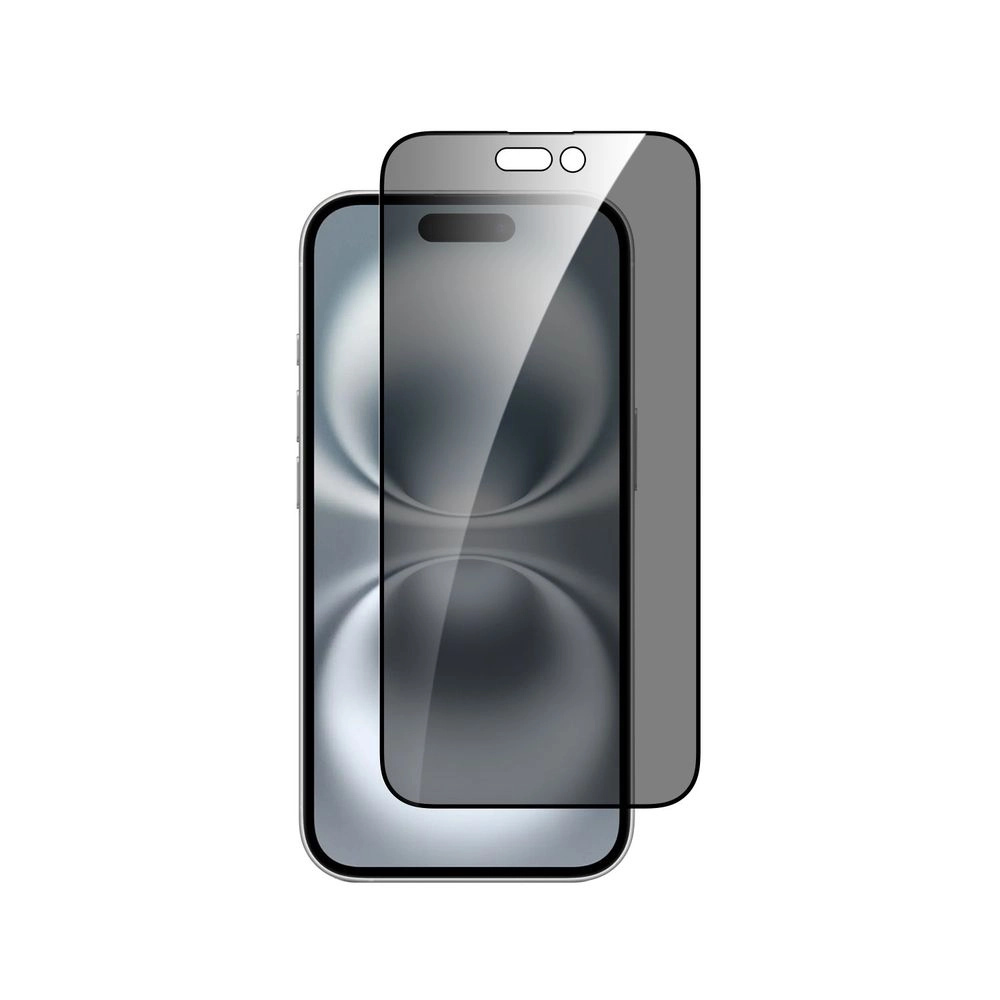 DVICED Privacy Tempered Glass Screen Protector for iPhone 16 - Edge To Edge Applicator Duo Pack