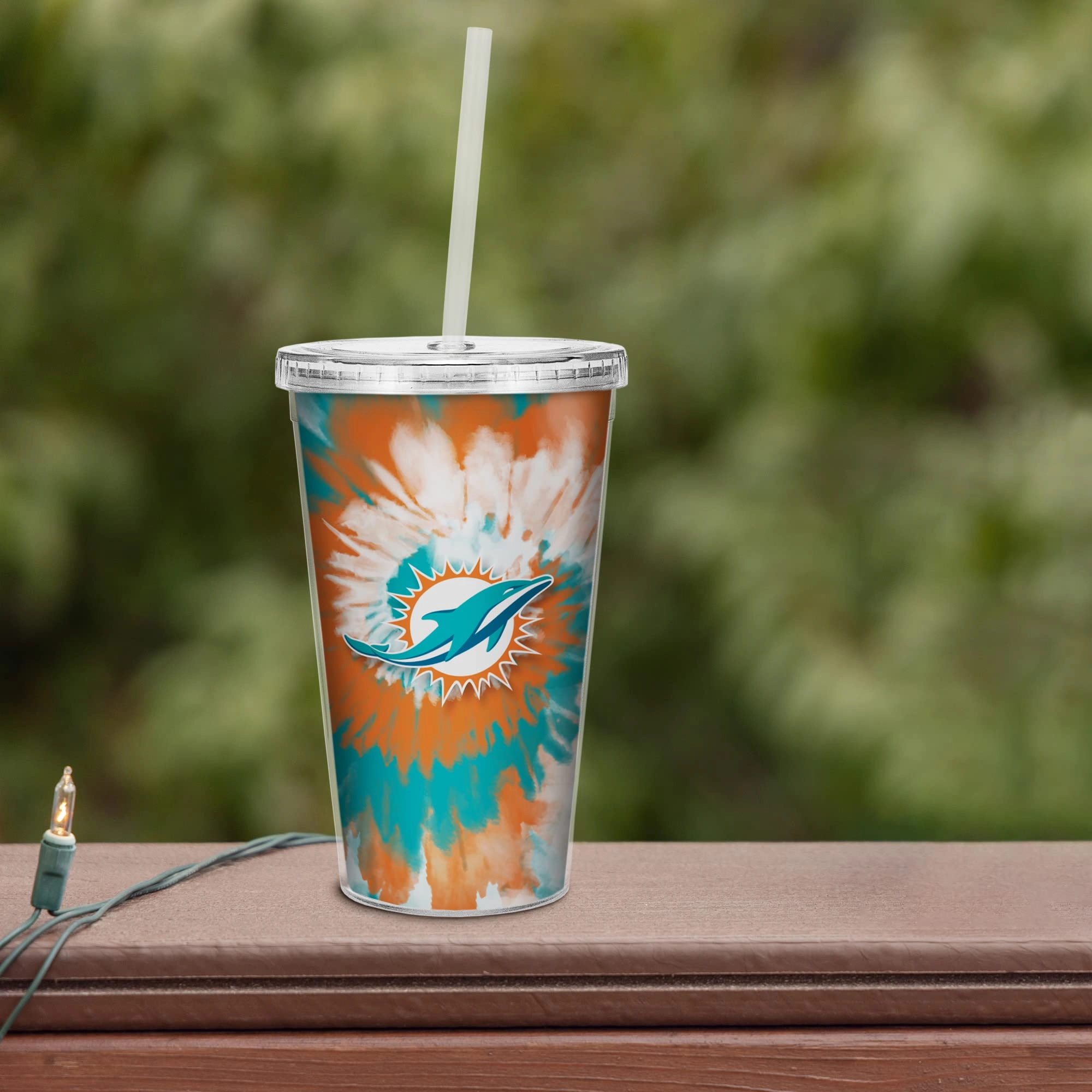 NFL Football Metallic Tie Dye Tumbler - 473ml