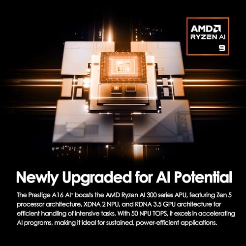 Prestige A16 AI+ - 16'' 1TB 32GB Ryzen AI 9 365 2.0GHz