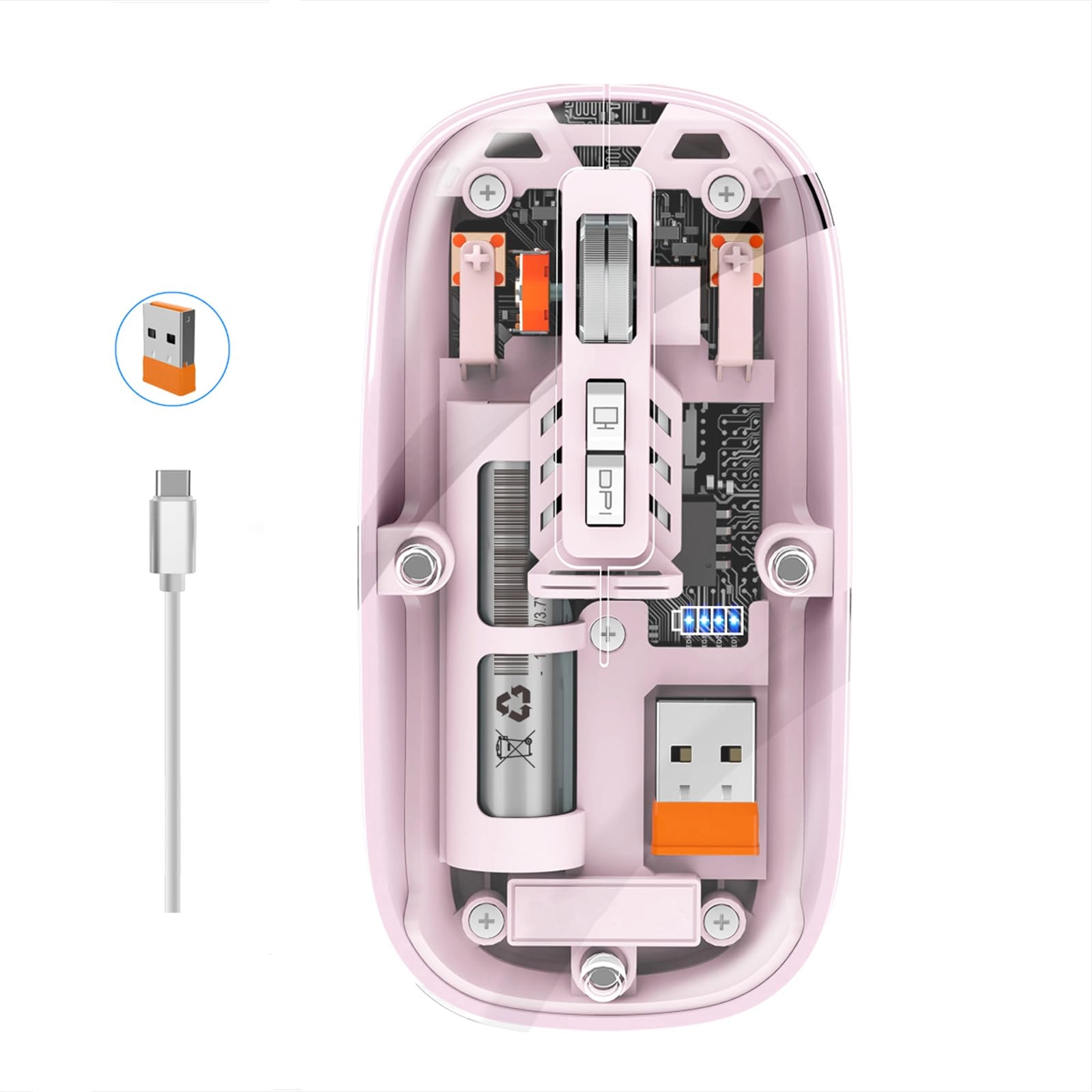 Transparent Magnetic Mouse - Wireless