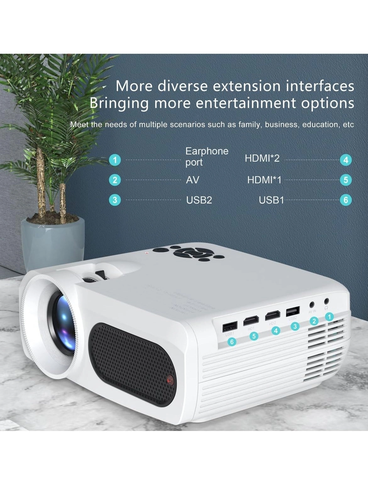 Portable Projector 1400 Lumens