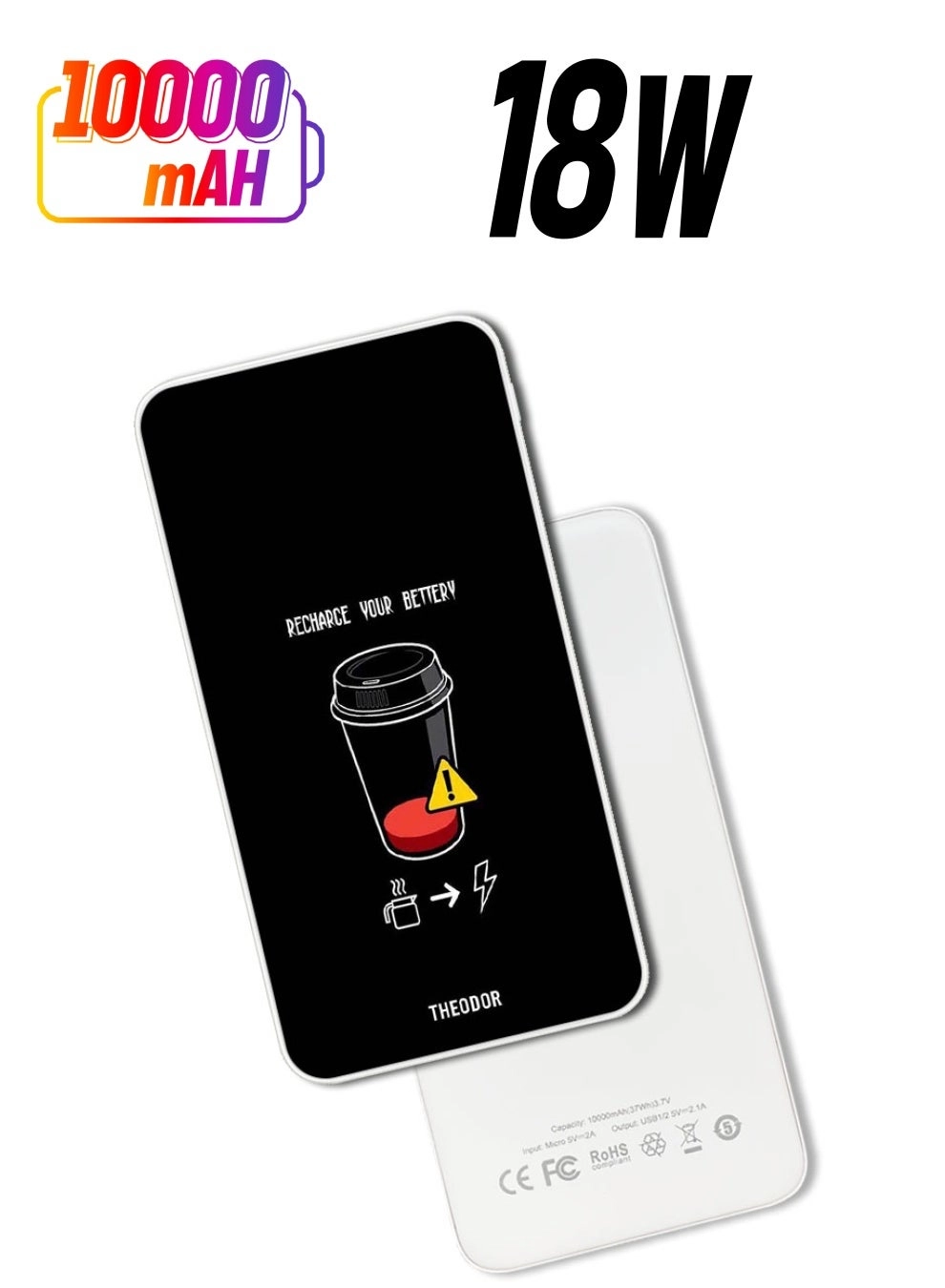 Theodor EX_PPBA500 - 10000 mAh Quick Charging 3.0