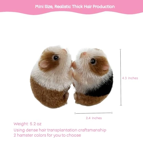 Hamster Silicone Hamster 13 cm Silicone - Handmade Weighted