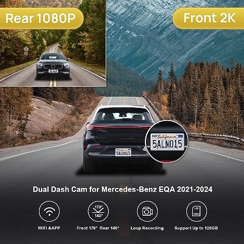 2K Front and 1080P Rear 1440P for Benz EQA