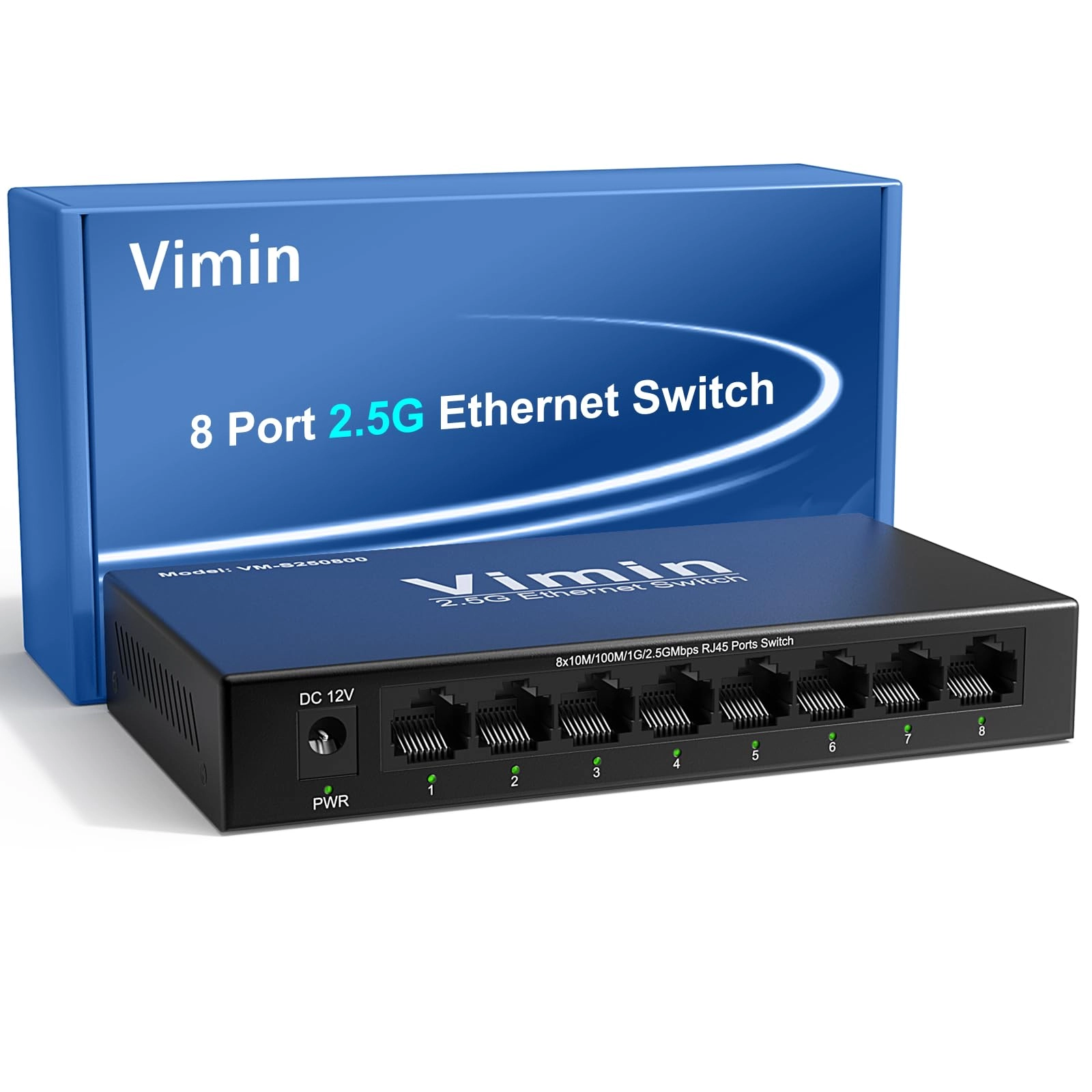 VIMIN VM-S250800-EU - 8-ports