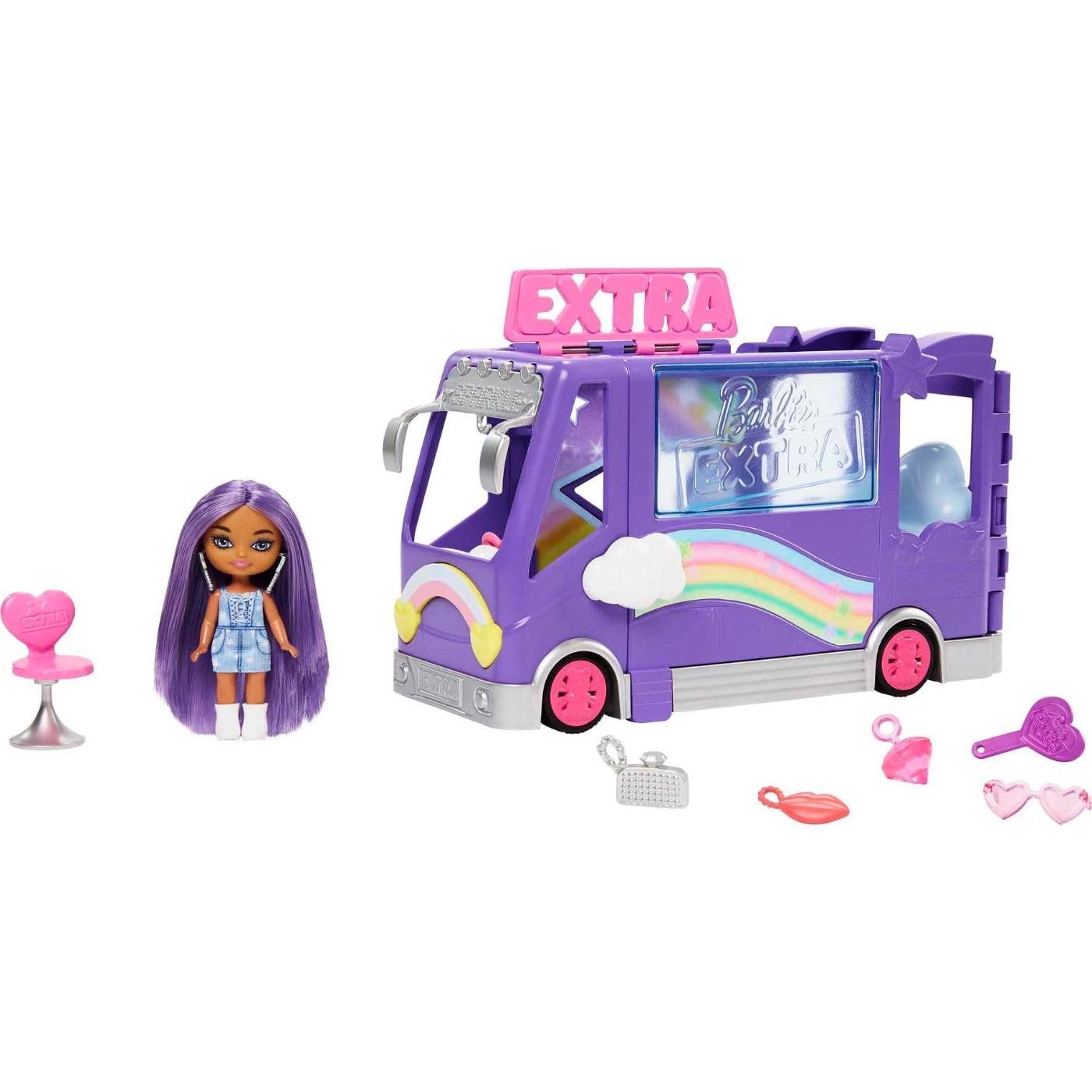 Barbie Extra Mini Minis Doll & Toy Vehicle Playset
