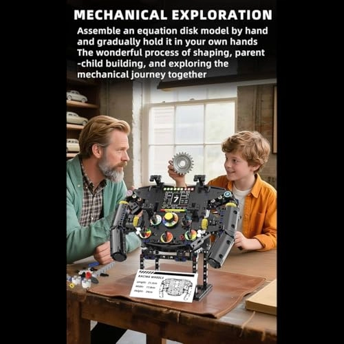 Racing Simulator Steering Wheel - 833 pcs for ages 16+