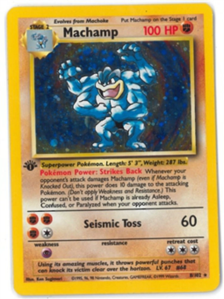 Pokemon USA, Inc. Machamp 8/102 - Base Set Holo 1st Edition