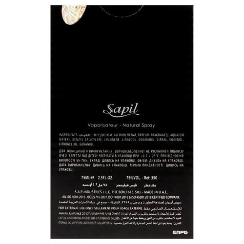 Nice Feeling Black for Men Eau de Toilette 75ml Pack of 2