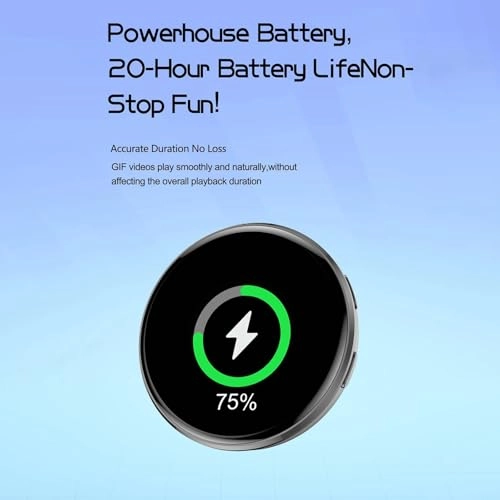 Digital Branded Pin - 1.7" HD BT 6.0 30 hours