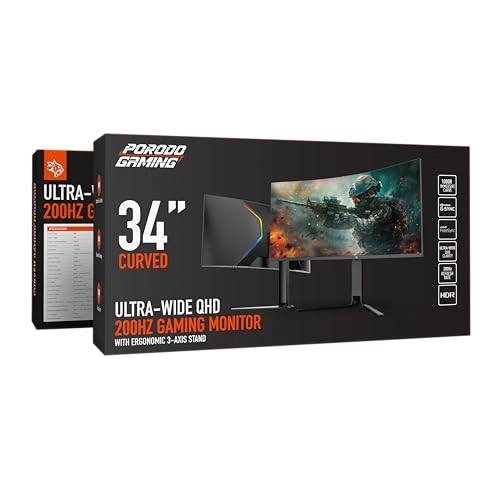Curved Gaming Monitor - 3440 x 1440 Pixels 34 Inches