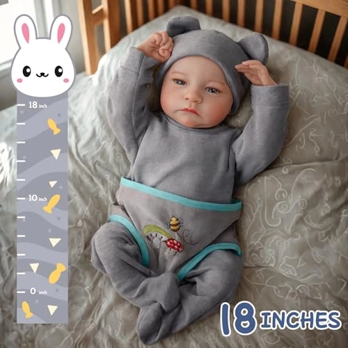 Reborn Baby Doll - 18 Inches Vinyl Boy Ages 3+