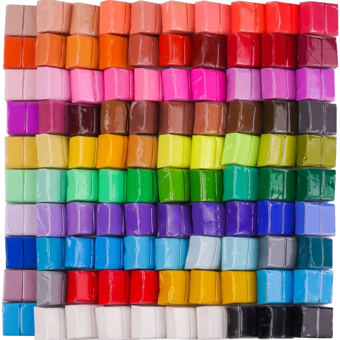 Tomorotec Polymer Clay - 100PCS Value Pack