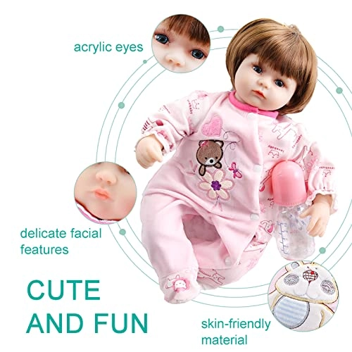 Reborn Baby Doll - 18 Inch 45cm Soft Vinyl Girl
