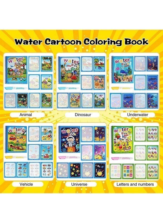 Reusable Magical Water Painting Book - 2 Books Magic Doodle Pen