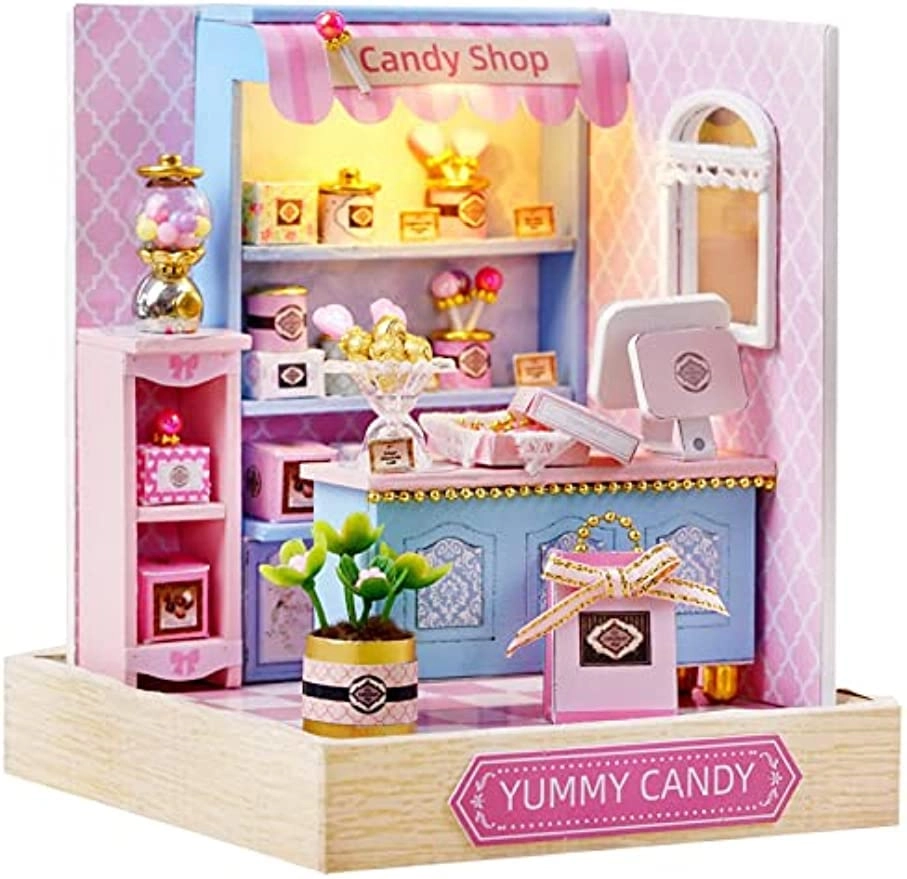 Yanrhwy panda Miniature Dollhouse Kit - Delicious Candy 1:24 Scale
