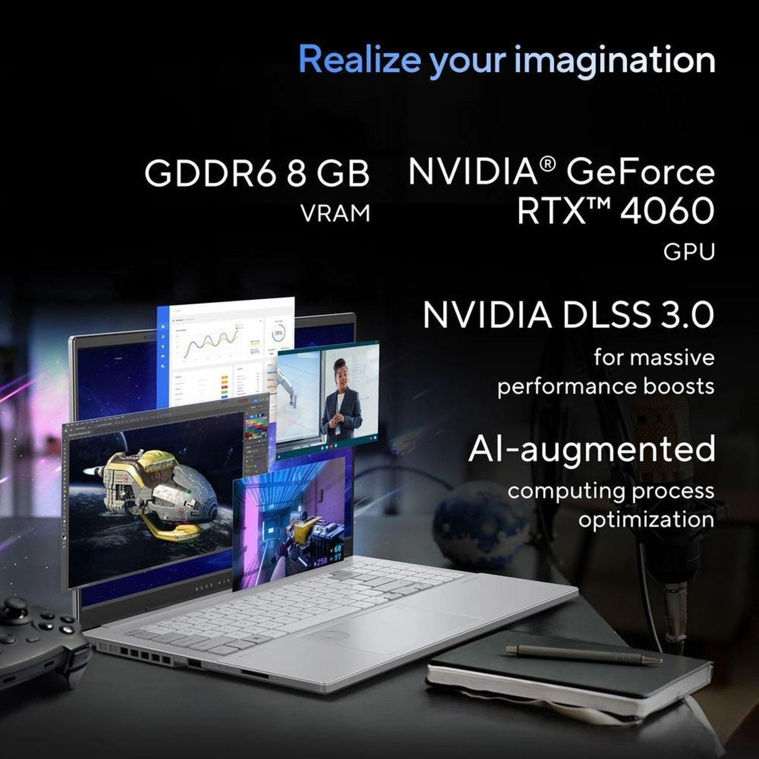 Vivobook Pro 15 OLED N6506MV-MA004W - 15.6'' Core Ultra 9-185H 8GB GDDR6 1TB SSD