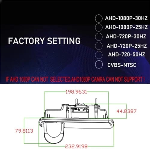 Backup Camera - Night vision 752*582 pixels
