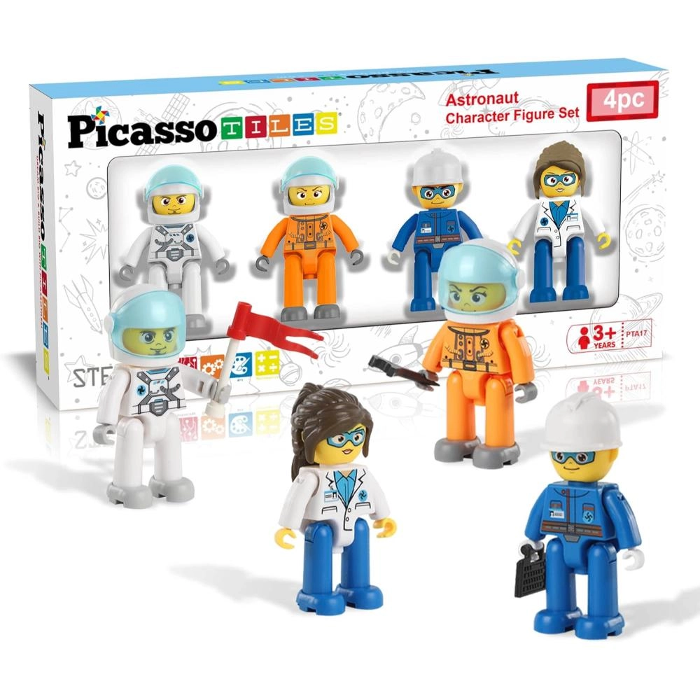 PicassoTiles Magnetic - Astronaut (527-PTA17) 4 pcs