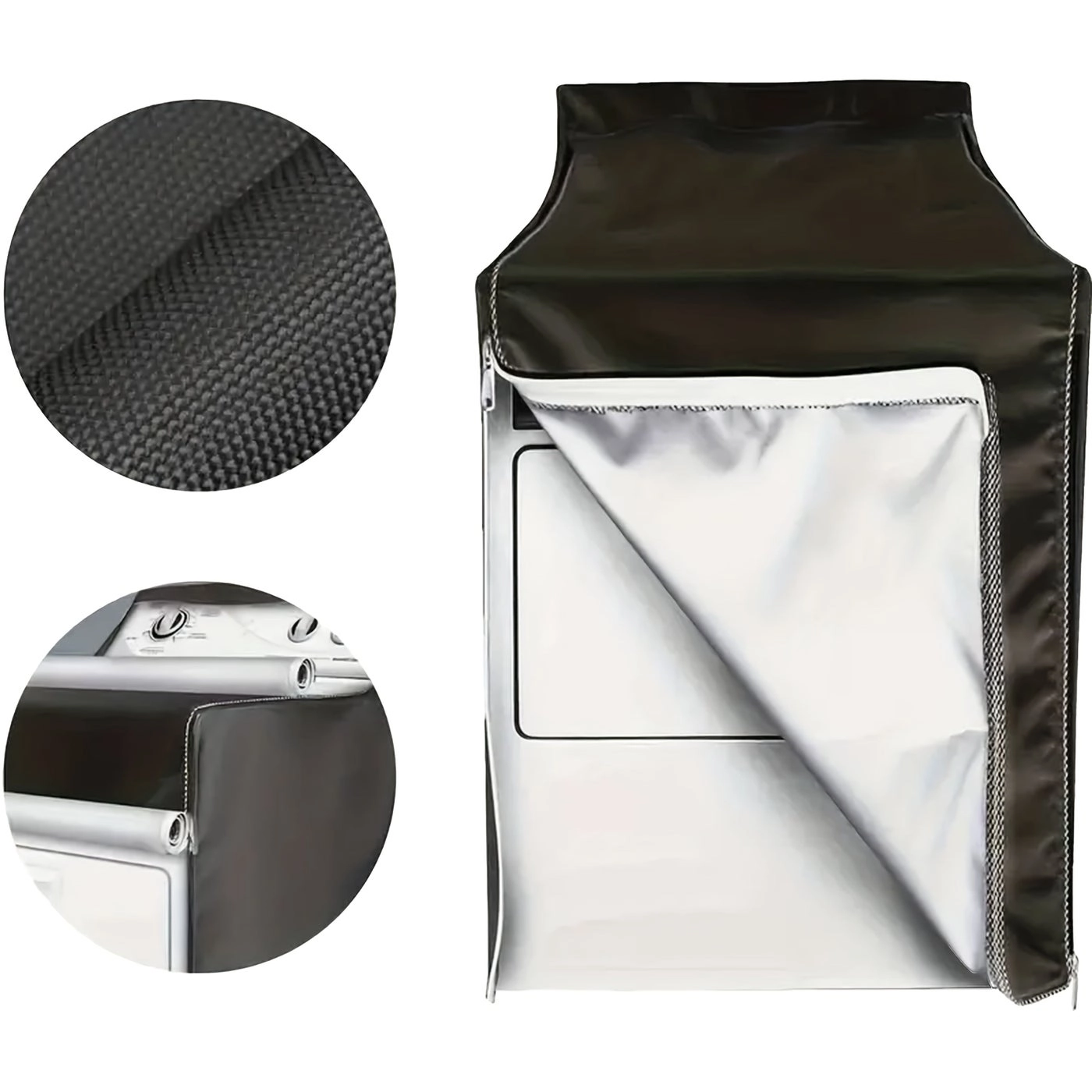 Generic Washer Dryer Covers - Silvery 420D Set Of 2