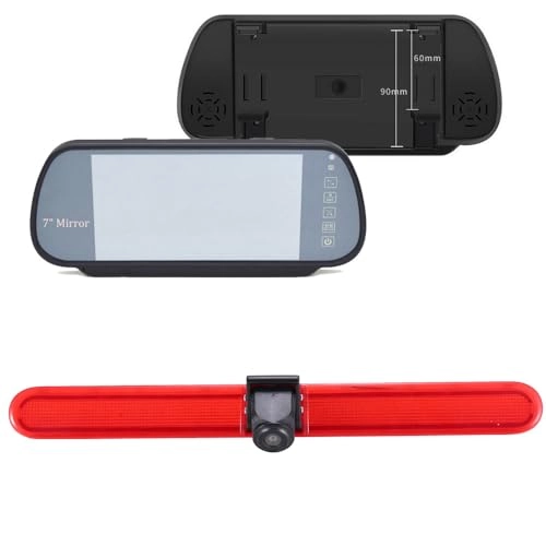 Car Mirror Monitor - 7 Inches + Car Rear View Camera - Night vision 628 x 586 pixels