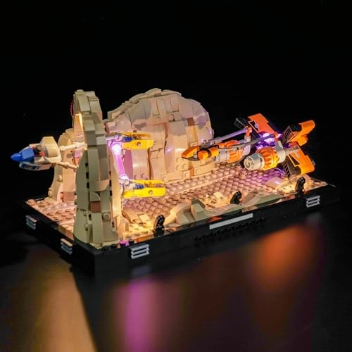 LED Light Kit for 75380 Mos Espa Podrace Diorama - Multicolor USB/Battery Powered