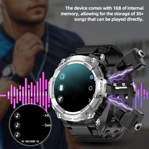 Smart Watch with Earbuds