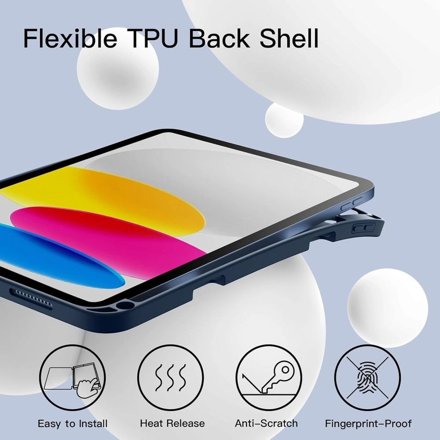 Trifold Stand Case with Pencil Holder for iPad 10.9-inch (10th Gen)