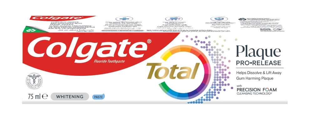 Colgate Plaque Pro-Release Whitening Toothpaste 75ml