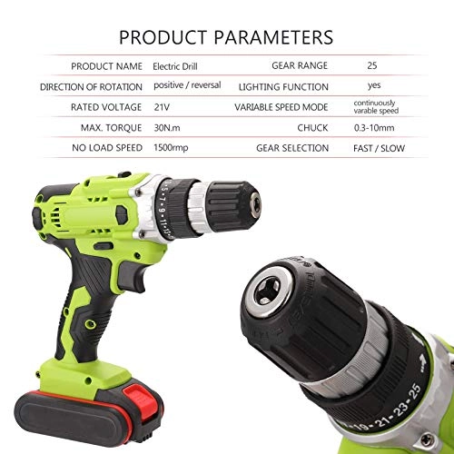 21V Multifunctional Electric Cordless Drill