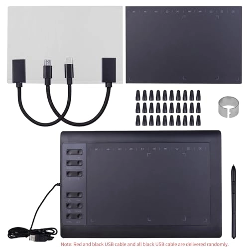 Digital Graphic Tablet - 10x6 Inch 8192 Levels