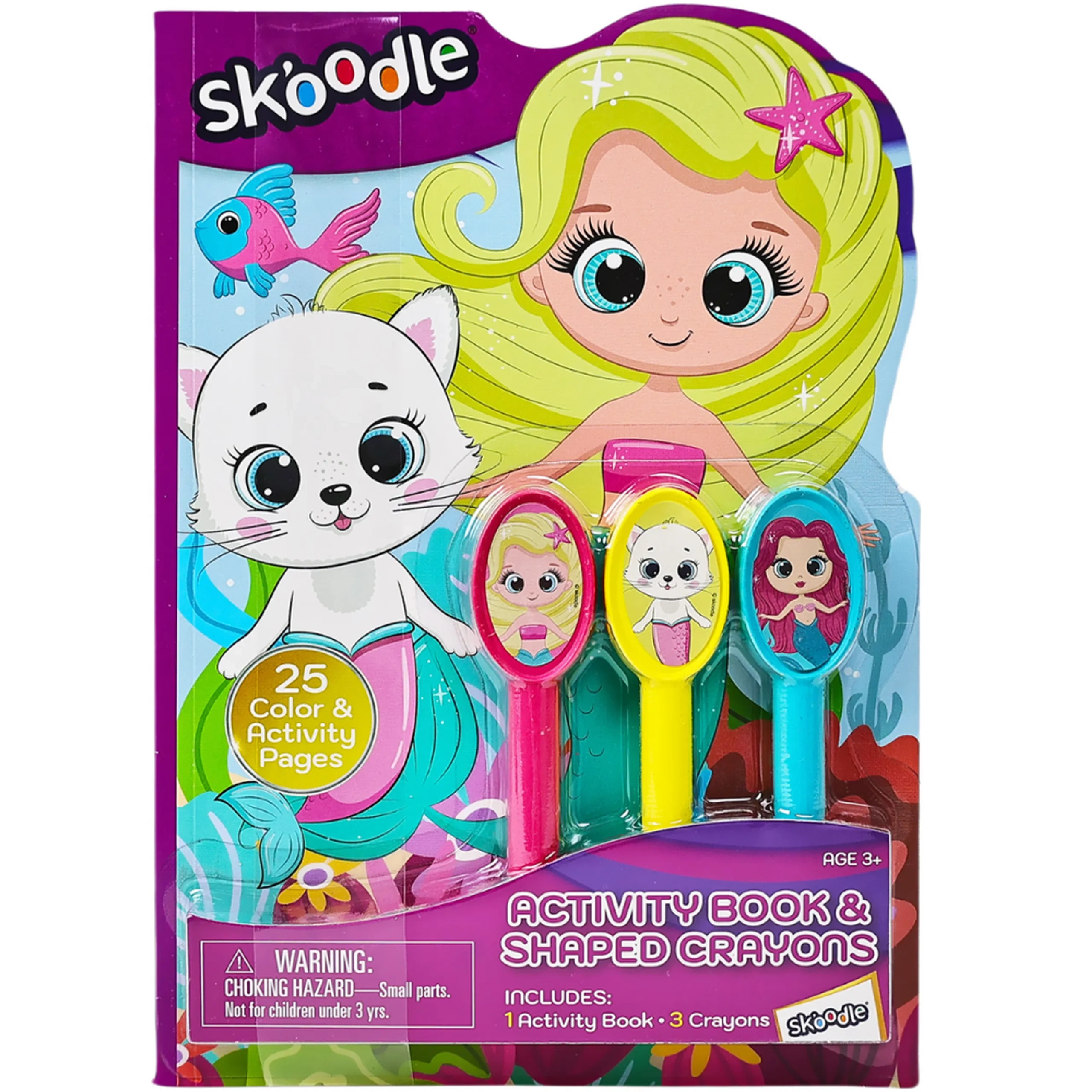 SKOODLE Activity Book & 3 Shaped Crayon Set - 3 piece(s)