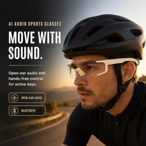 AI Smart Glasses - Bluetooth Open-Ear IP65
