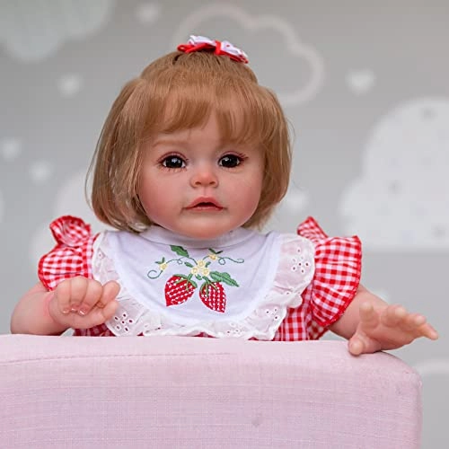 Sue-Sue Reborn Baby Doll - 60 cm Leather Girl Blue Eyes Ages 3+
