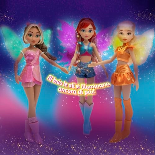 Flora Articulated Doll - 26 cm Luminous Wings Ages 3+