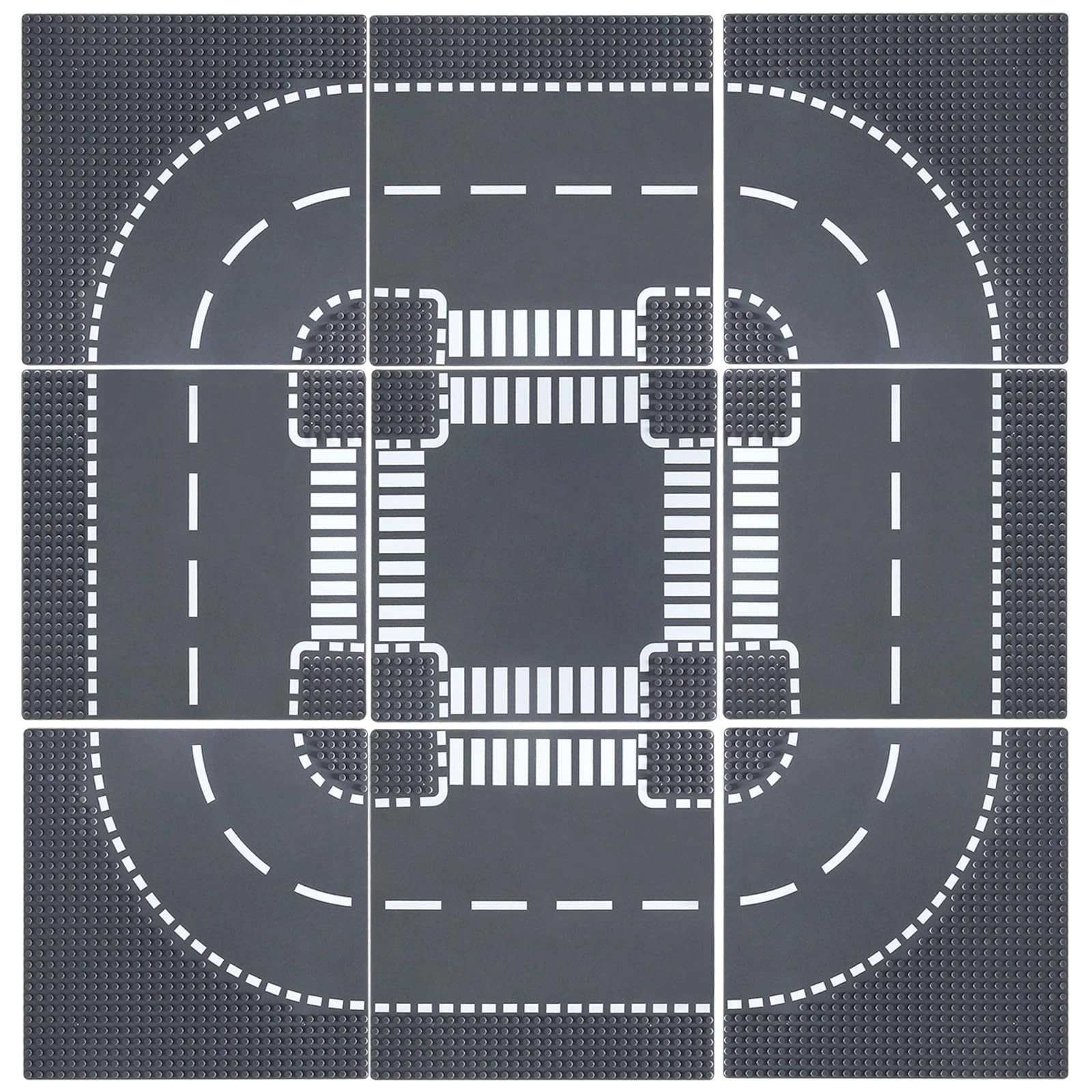 HUIZDQ Road Base Plates - 25X25cm 9pcs