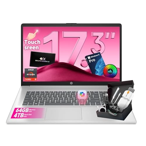 HP Laptop 17 - 17.3'' Ryzen 5-7430U 32GB DDR4 1TB SSD