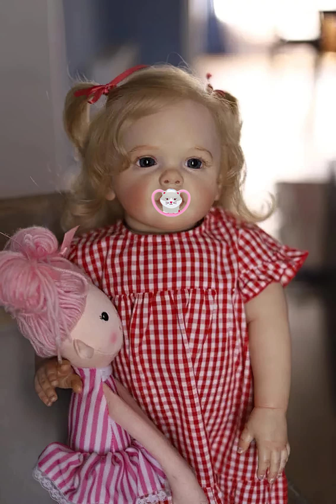 Reborn Baby Doll - 24 Inch Soft Cloth Body Blonde Hair Ages 3+