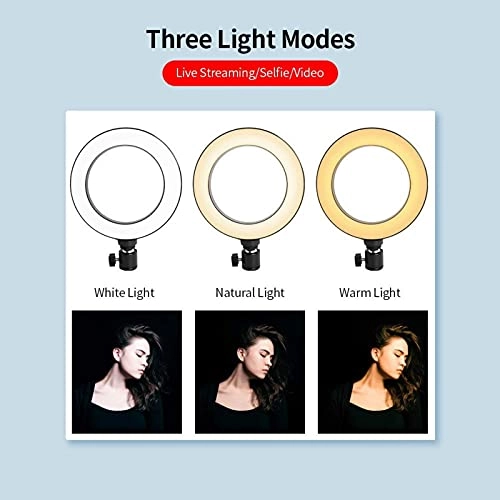 Ring Light LED - 6" Tripod 3 Light Modes