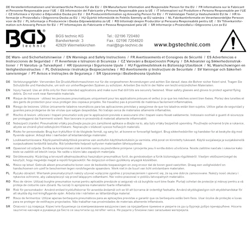 8852 - Air Drill 10 mm Keyless Chuck 1800 RPM