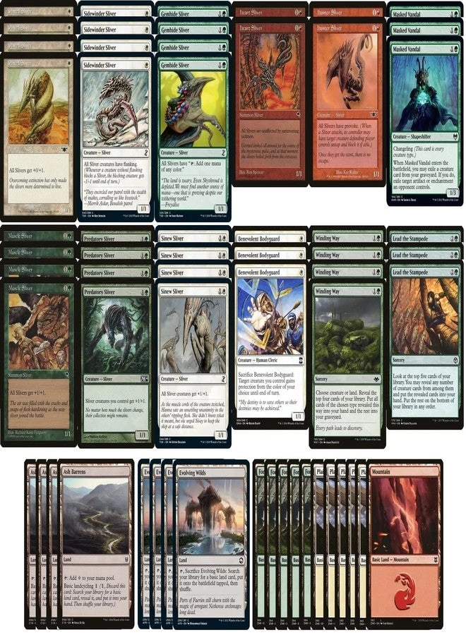 Naya Sliver Pauper Deck - 60 Card