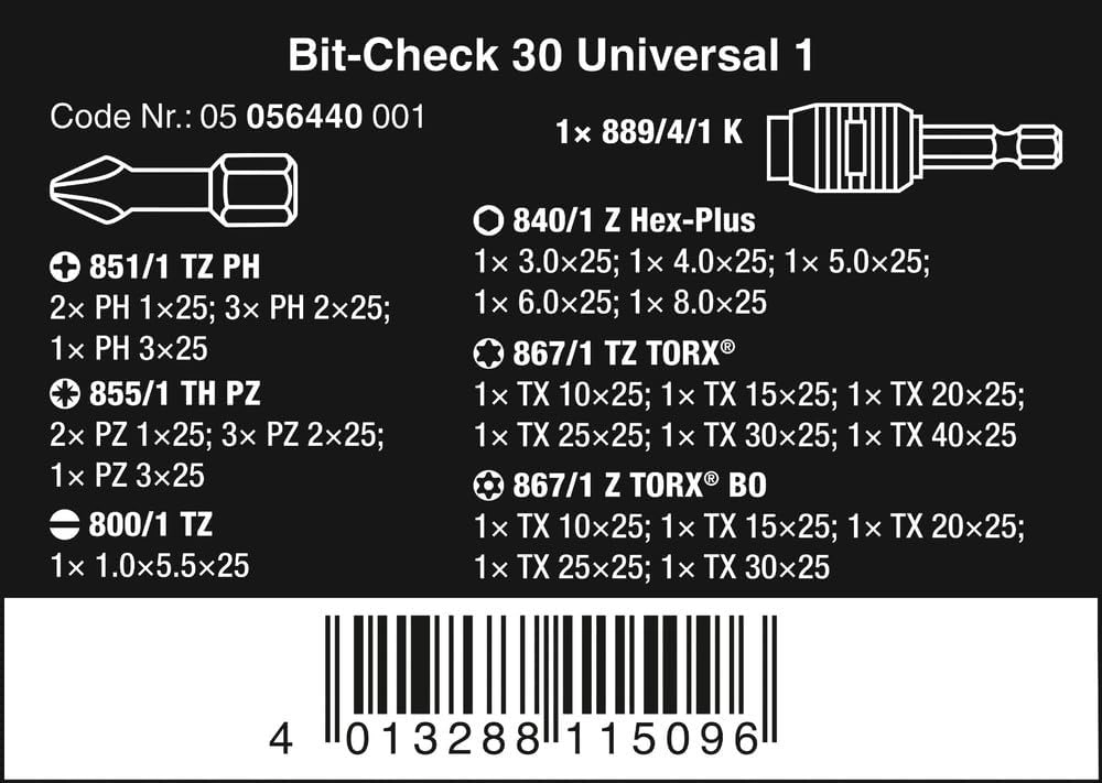 Bit-Check 30 Universal 1