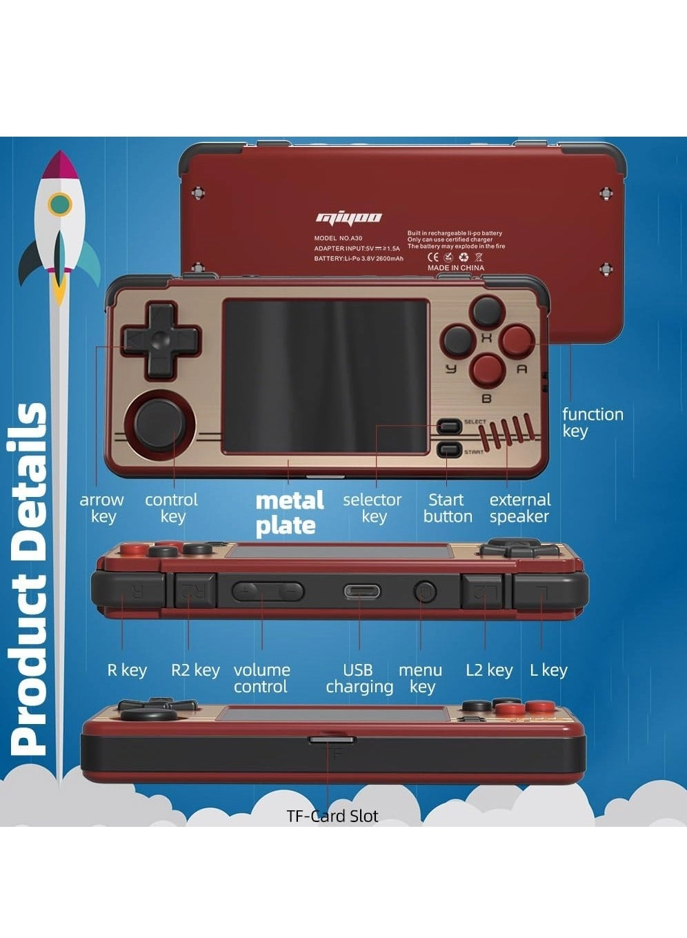 A30 - 2.8-inch 640x480 2600mAh Bundle