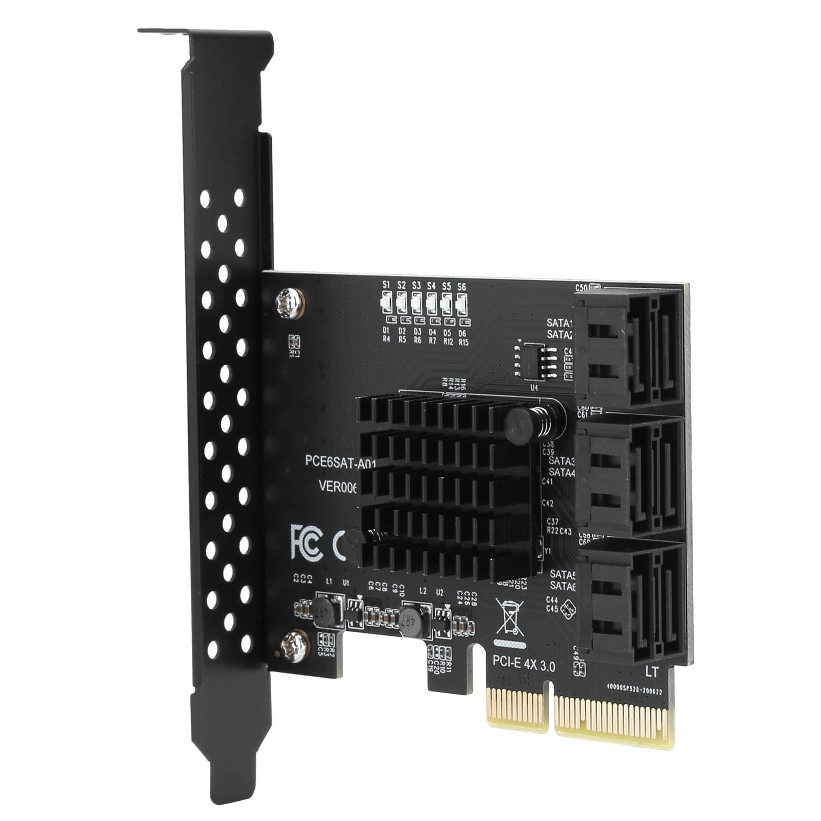 Vikye Compact PCI-E to 6-Port Hard Disk 6G Hub Adapter - PCI-E4X8X16X