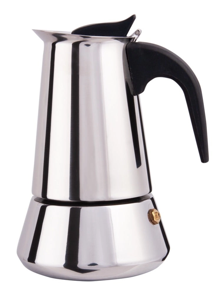 Moka Pot - 200 ml Stainless Steel 4 Cups