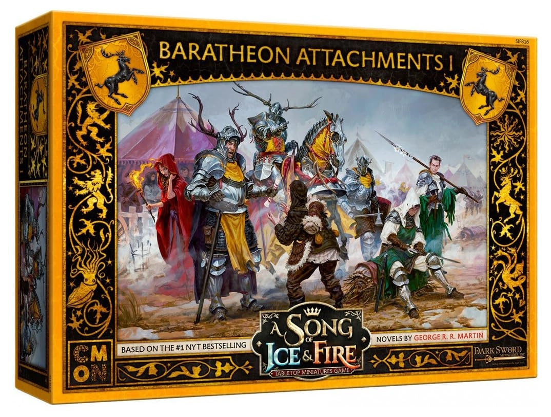 Asmodee A Song of Ice and Fire Tabletop Miniatures Game: Baratheon Attachments I
