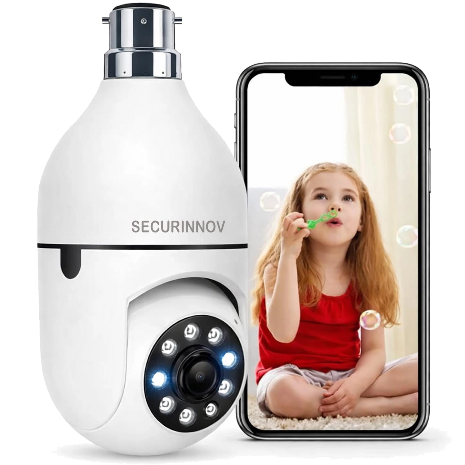 securinnov Dual Lens WiFi IP 360 Camera 1920 X 2160
