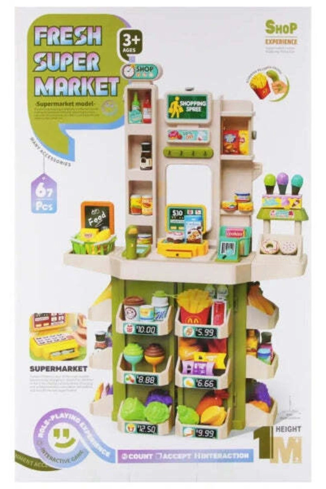COLOR LAND CHILDRENS TOYS CENTER LLC Fresh Super Market - 67 pieces