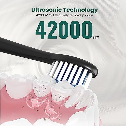 Sonic Electric Toothbrush - 4 Brush Heads 3 Modes